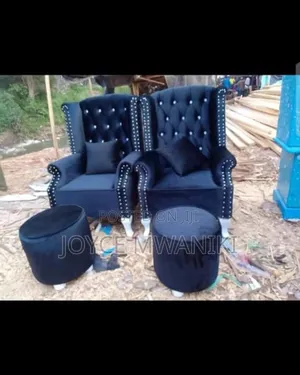 King Chairs or Pedicure Seats, Black Velvet