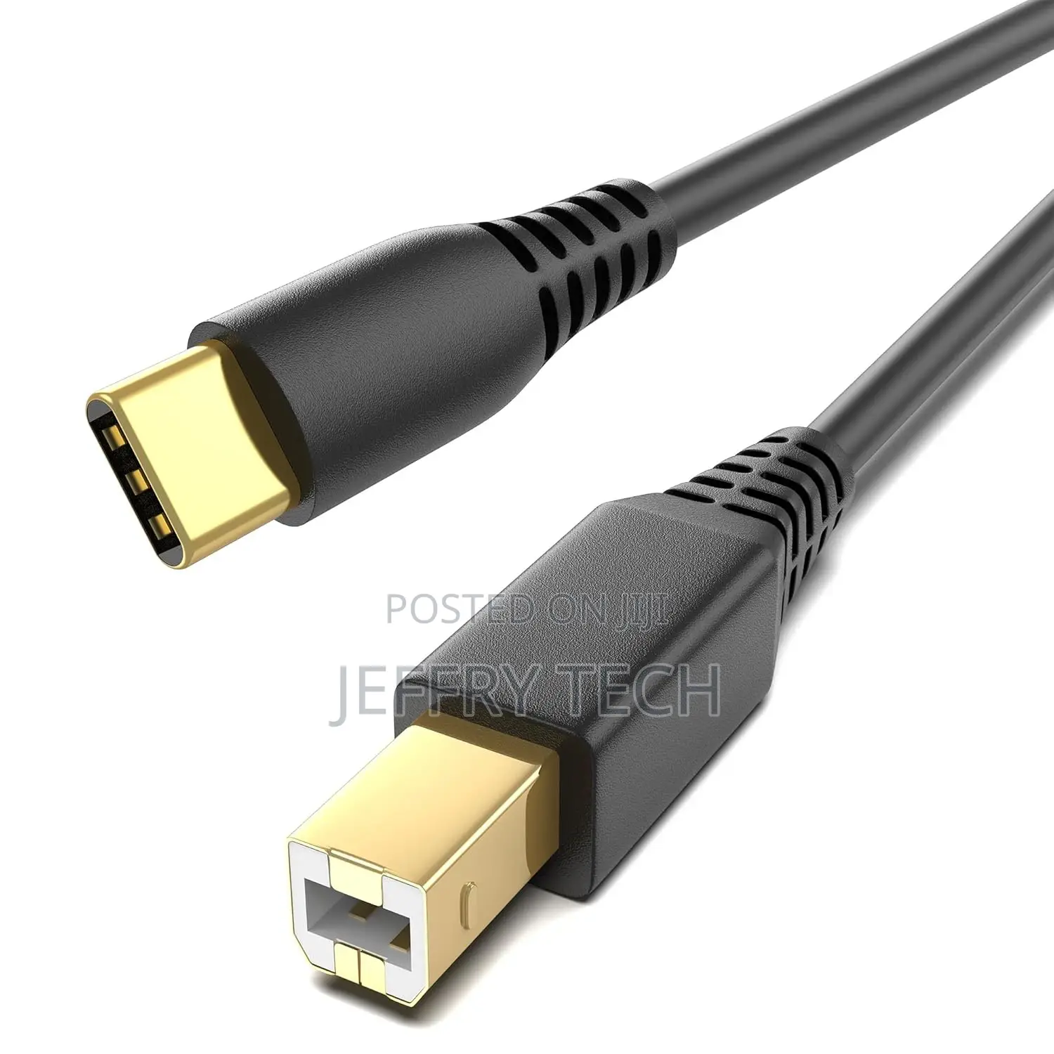 USB-B to USB-C Printer Cable 6.6FT, Gold-Plated USB Type B T
