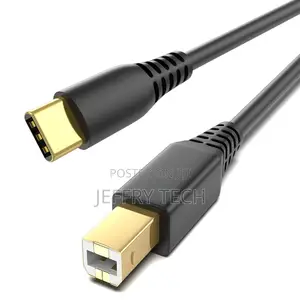 USB-B to USB-C Printer Cable 6.6FT, Gold-Plated USB Type B T