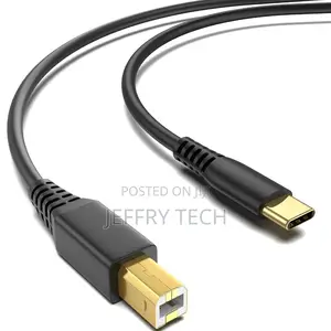USB-B to USB-C Printer Cable 6.6FT, Gold-Plated USB Type B T