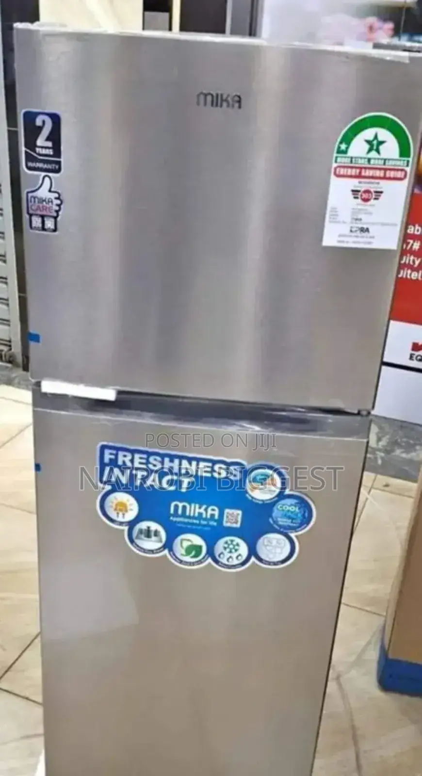 Mika 138 Litres Original Silver Fridge