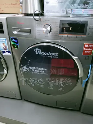 Ramtons RW/147-front Load 10kg Washer 1400 RPM- Silver