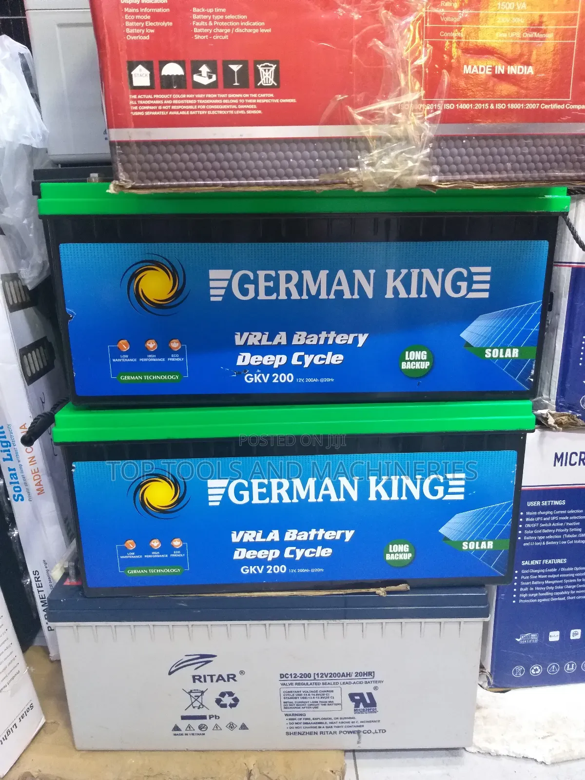 Affordable German King 12v 200ah Deep Cycle Solar Battery