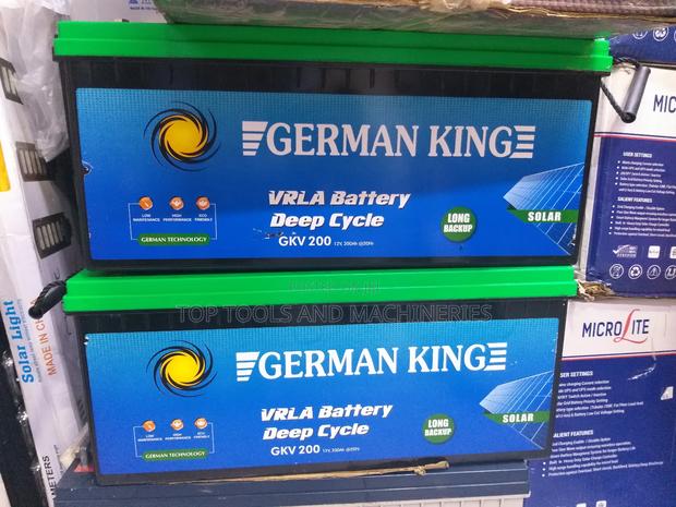 Affordable German King 12v 200ah Deep Cycle Solar Battery - thumbnail 2