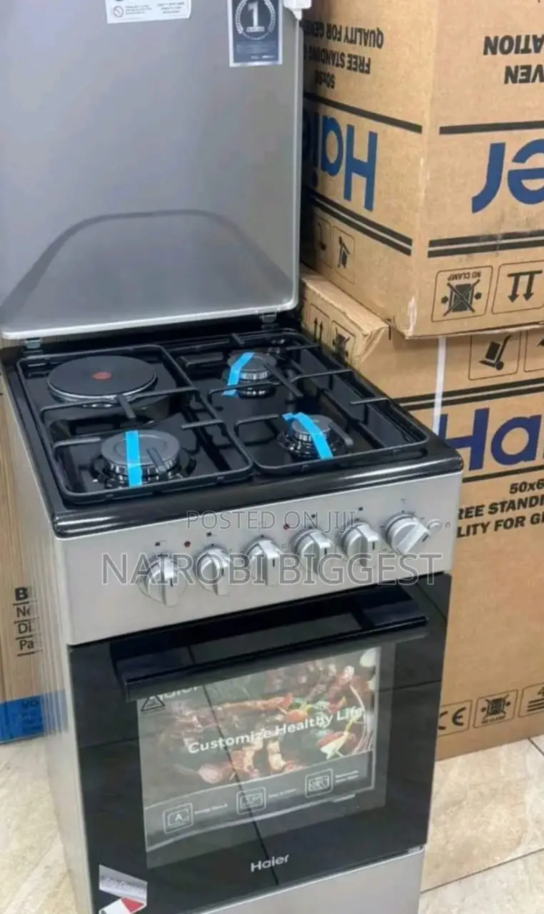 Haier 50 By 60 3gas+Electric Plate Standing Cooker