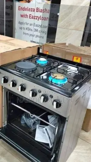 Nunix 3gas+1electric Plate 60 by 60 Standing Cooker