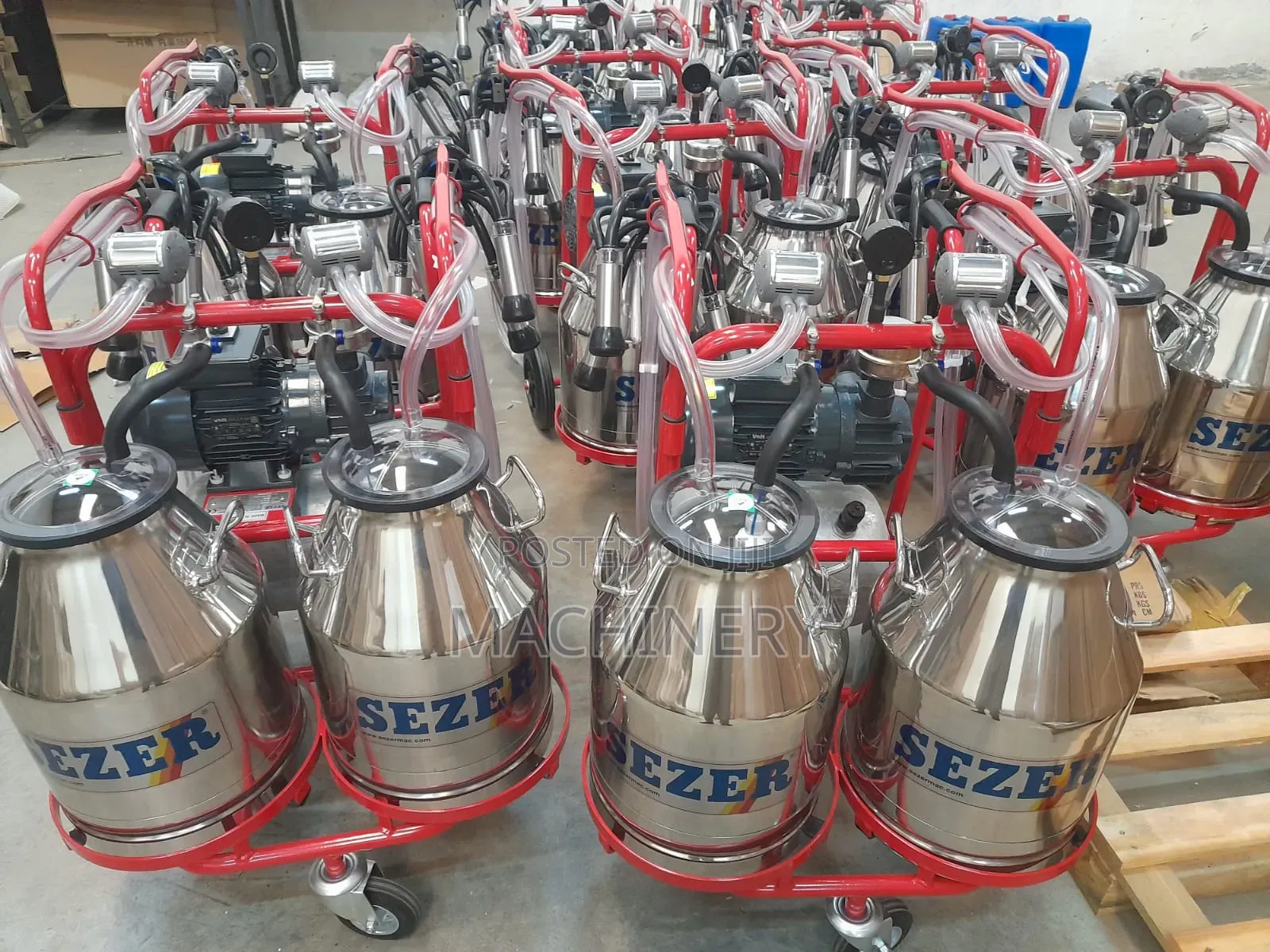 Sezer Milking Machine Double Buckets From Turkey
