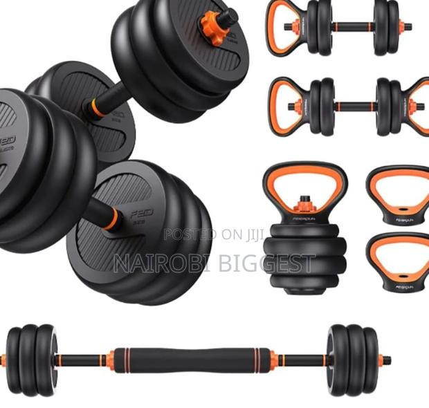 50kgs Dumbbells With Kettle Bells 6 In 1