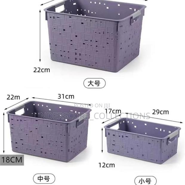 Plastic Storage Basket - main view