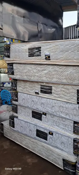 5by6 12inch Pillowtop Spring Mattresses + Free Delivery.
