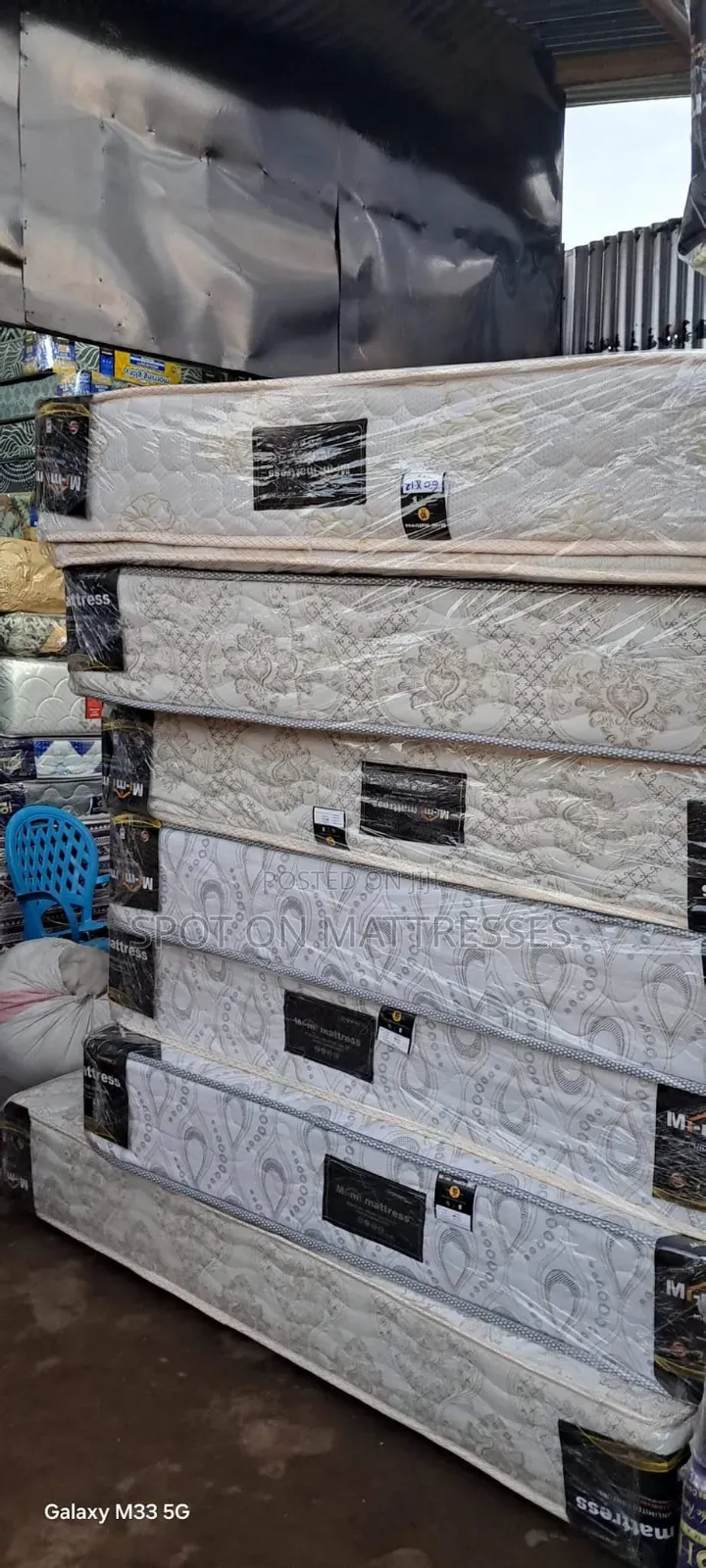 5by6 12inch Pillowtop Spring Mattresses + Free Delivery.