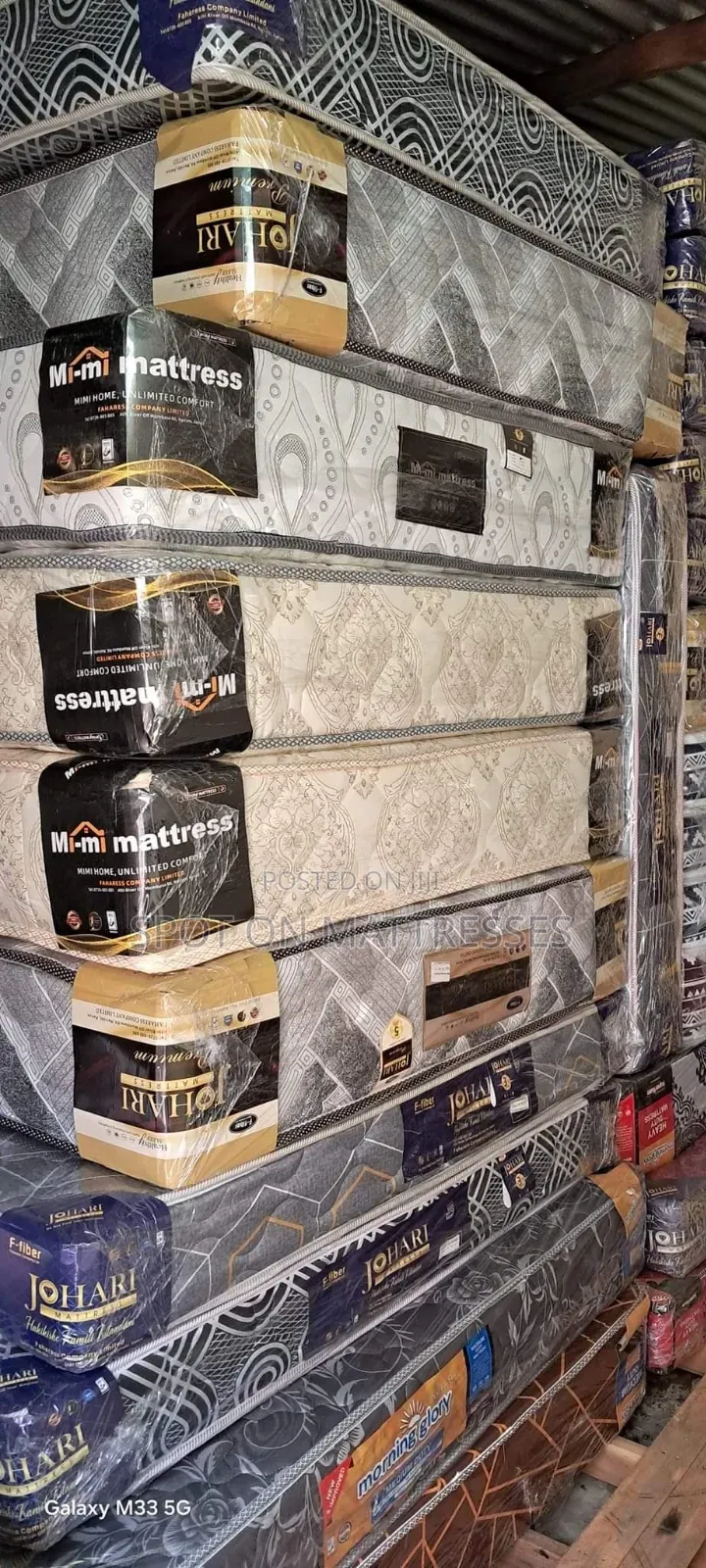 5by6 10inch Spring Mattresses + Free Delivery.