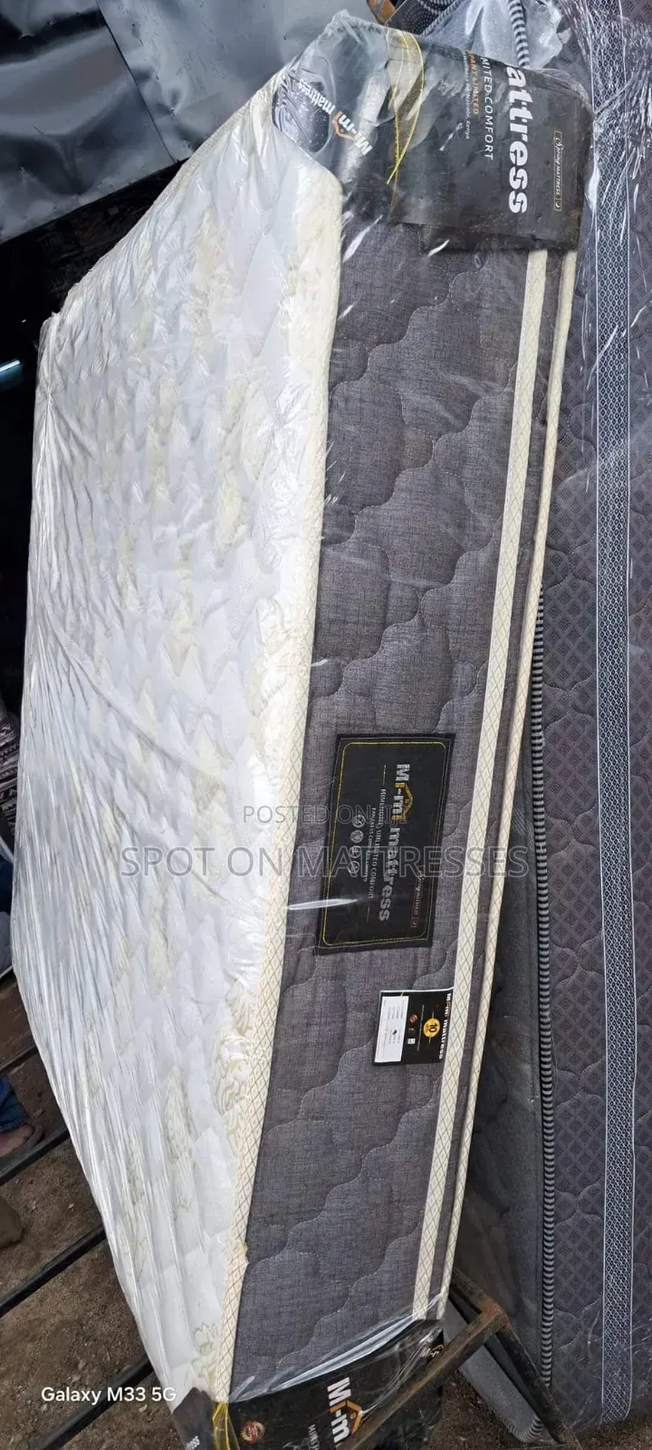 6by6 12inch Pillowtop Spring Mattresses + Free Delivery.
