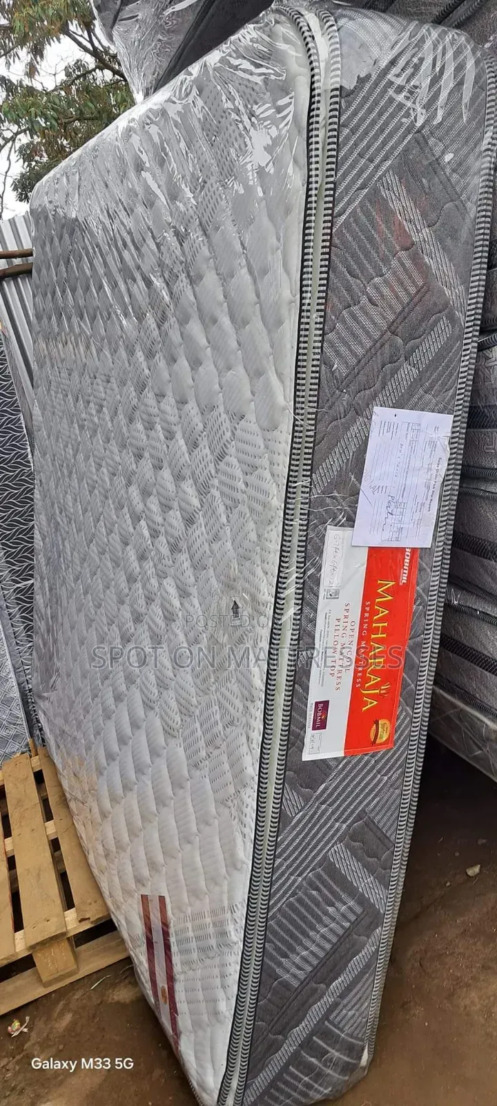 6by6 10inch Bobmil Maharaja Pillowtop Spring Mattress.