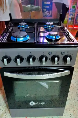 Nunix Free Standing 4 Gas Burner Cooker With Gas Oven