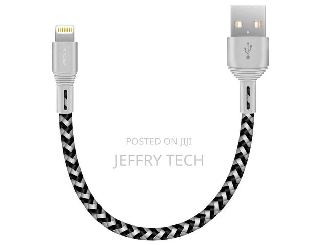 Lightning iPhone Charger Cable, 15CM Short Braided USB Cord - main view