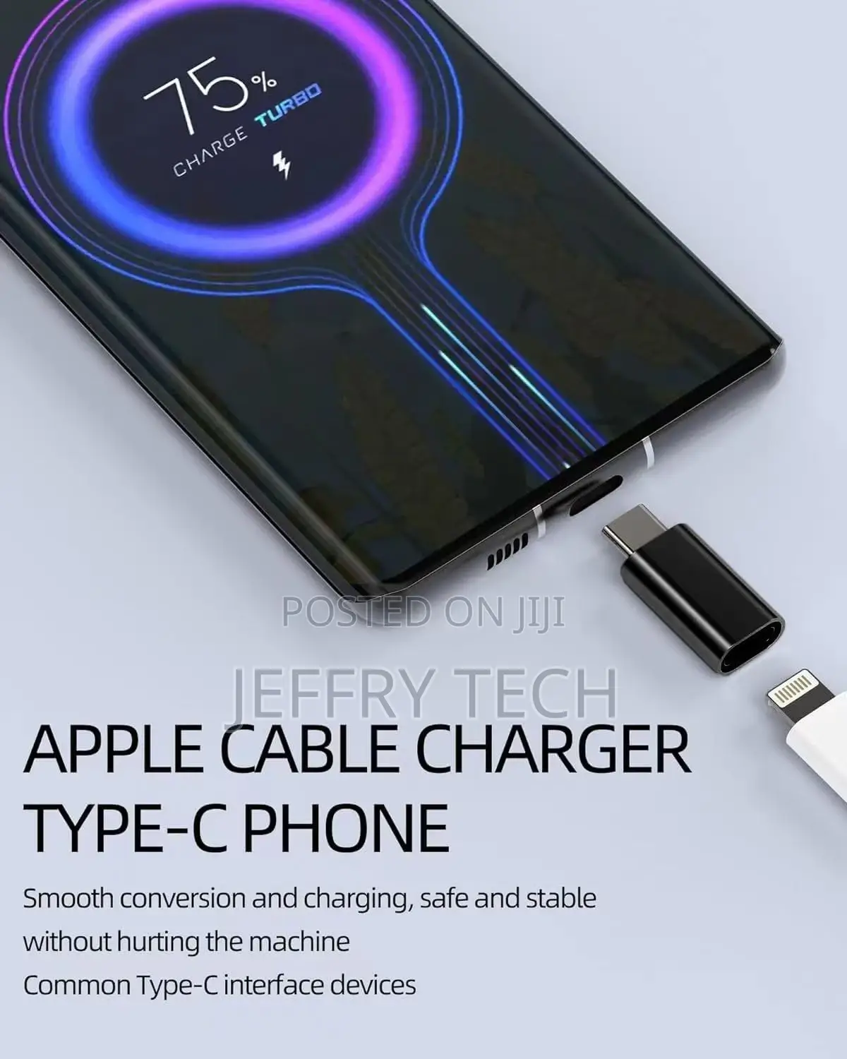 Lightning to USB C Adapter for iPhone15,PD Fast Charging Co