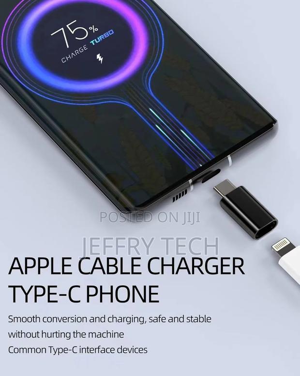 Lightning to USB C Adapter for iPhone15,PD Fast Charging Co - thumbnail 2