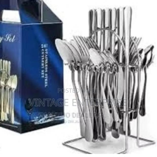 24pcs Silver Cutlery Set π½π½π² - main view