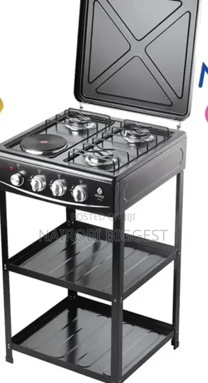 Superb Nunix Cooker 3 Gas +1 Standing Cooker Plus Shelves