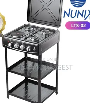 Nunix Cooker 3 Gas +1 Standing Cooker Plus Shelves
