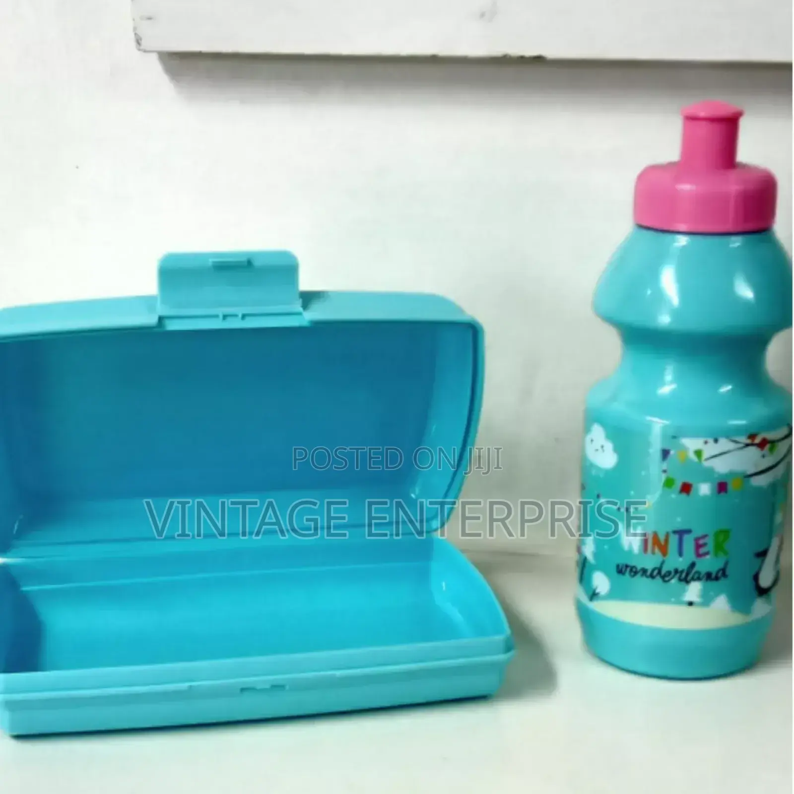 Combo Unpartitioned Kids Snack Box With Bottle