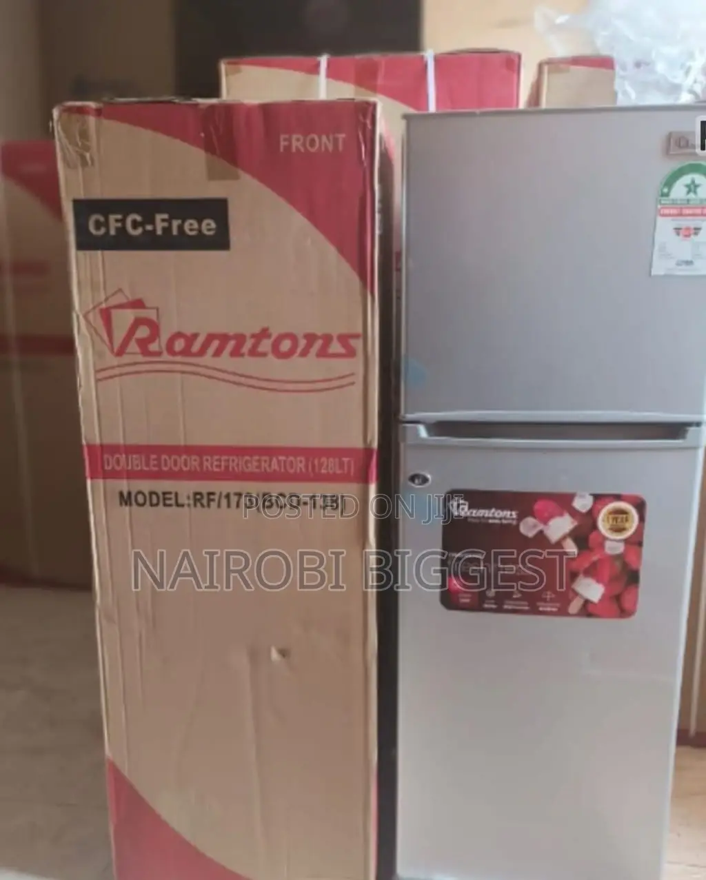 Ramtons 128l Rf/173, 2 Door Direct Cool Fridge,