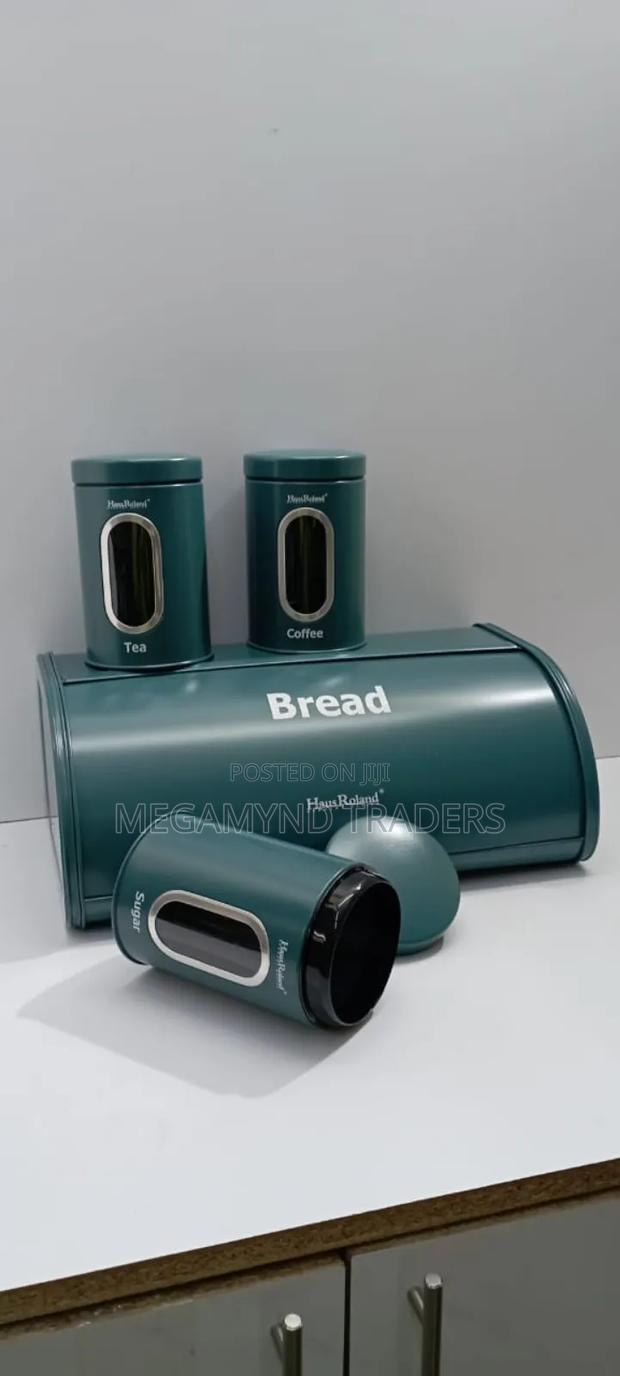 Bread Bin Set/3pc Bread Bin With Canisters/Bread Storage Bin - thumbnail 2
