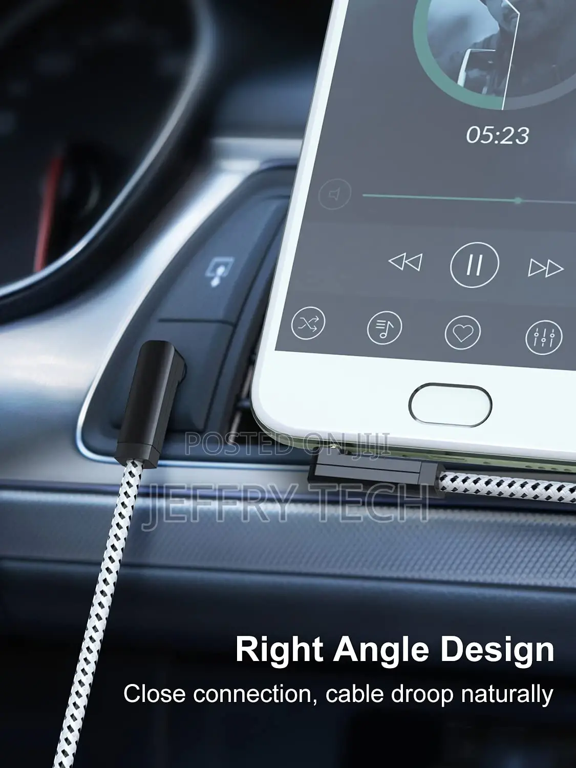 3.5mm Audio Cable(1.5FT/0.45m), 90 Degree 3.5mm Male to Male