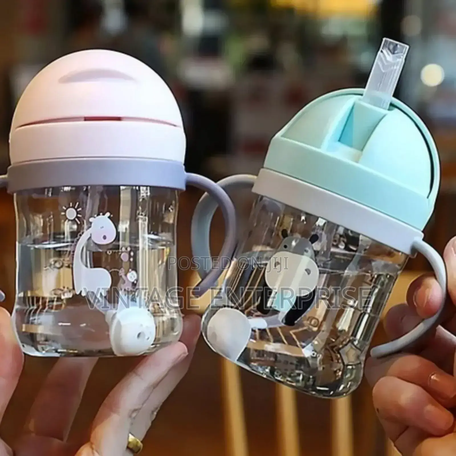 250ml Baby Water Bottle With Gravity Ball Straw