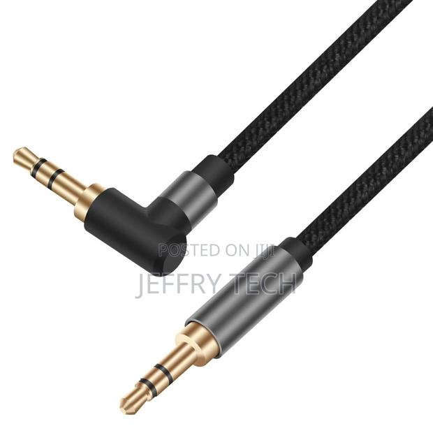 3.5mm Audio Cable, Right Angle 3.5 Mm Headphone Cable 1/ - thumbnail 3