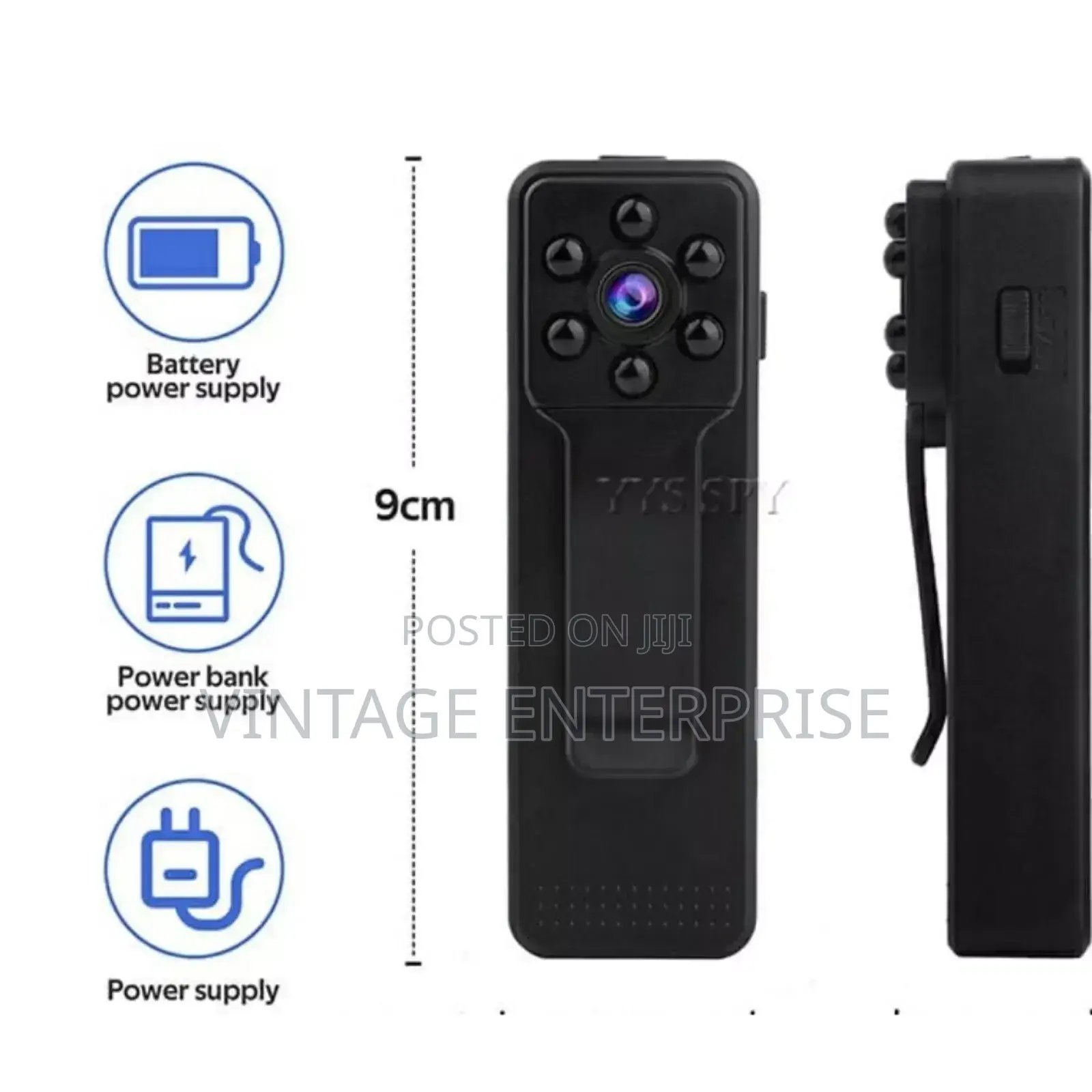 1080p Hd Mini Rechargeable Body Hidden Cam