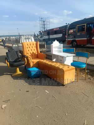 Makeup Chair, Pedicure Seat and Stool, Ottoman ,Manicure Set - thumbnail 2