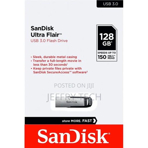 Sandisk Ultra Flair 3.0 128 Gb - Metal