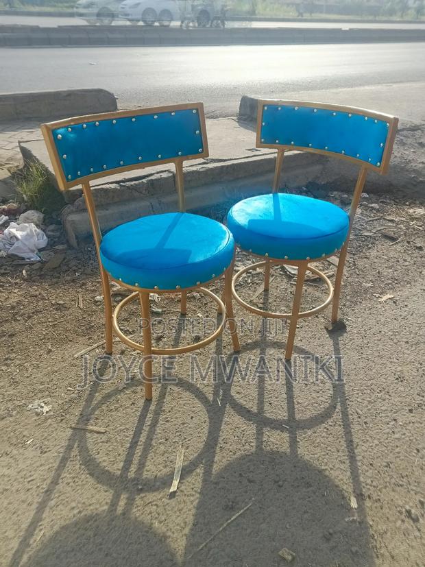 Manicure Chairs, Turkuish and Gold - main view