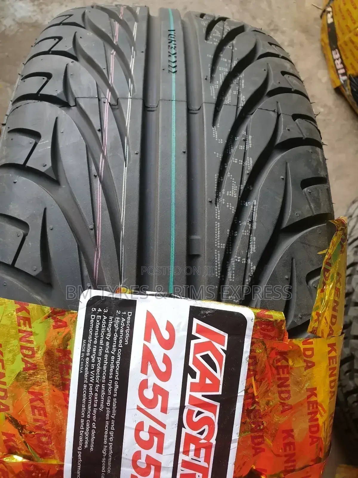 225 /55 R17 Kenda Tyres.