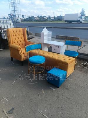 Pedicure Seat, Stool, Ottoman and Manicure Set - thumbnail 2