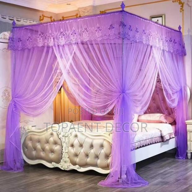 Purple 4 by 6 4 Stand Mosquito Nets - main view