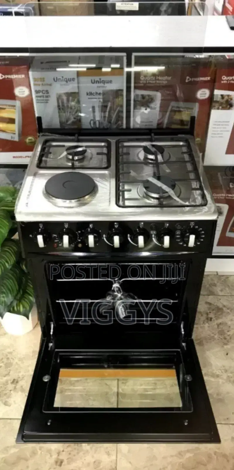 3G +1E Sarahtech Standing Cooker With Electric Oven
