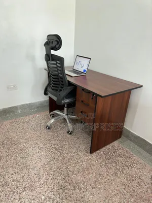 1.2 MTR Office/ Home Study Desk Plus Headrest Office Chair