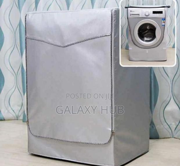 Grey Front Load Washing Machine Cover