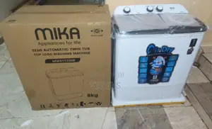 Mika Top Load Washing Machine 8kg Semi Automatic Twin Tub