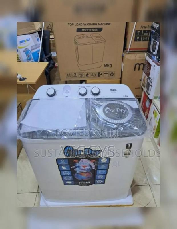 Semi Automatic Mika 8kg Washing Machine Top Load