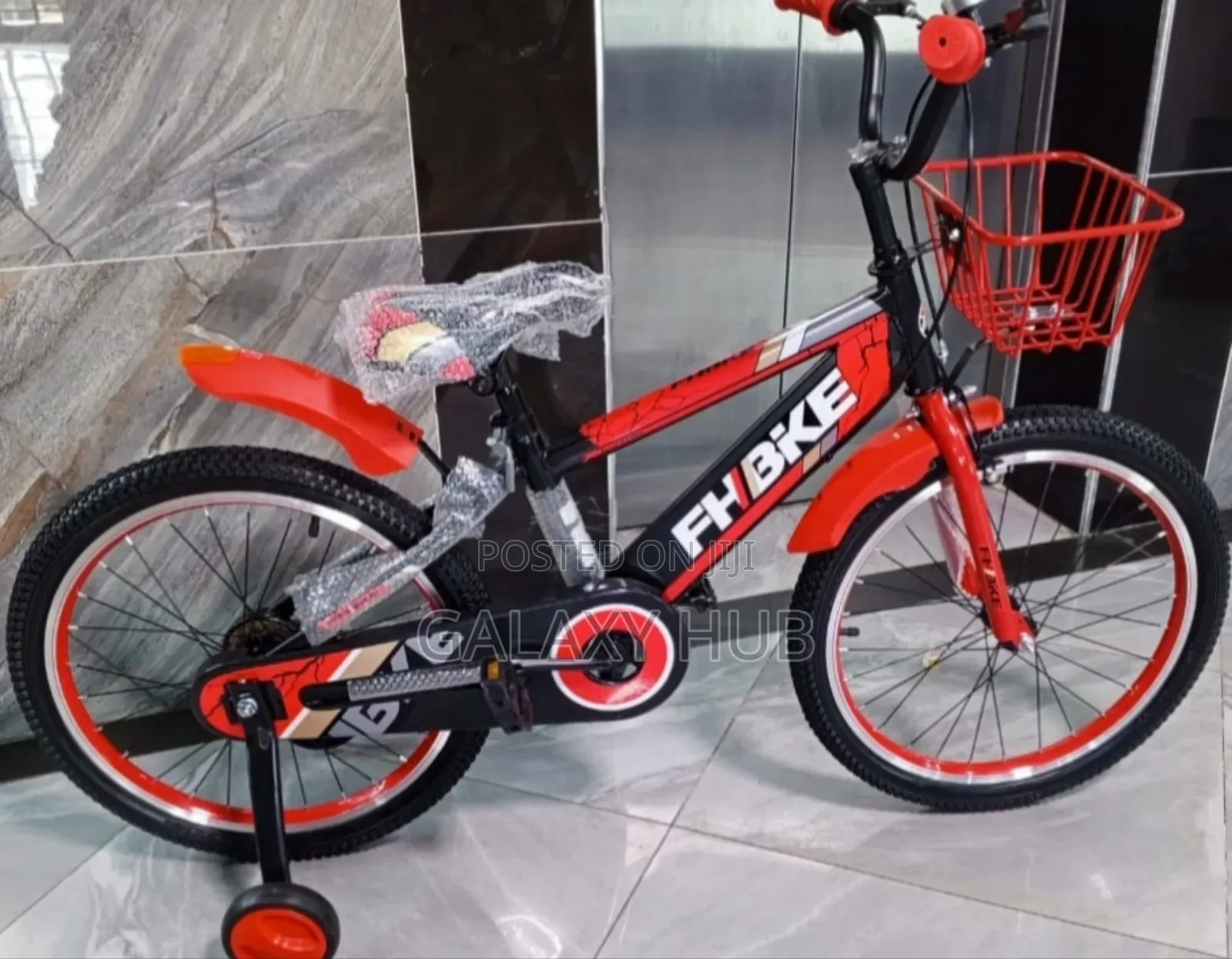 Kids Size 20red Bike With Support Wheel