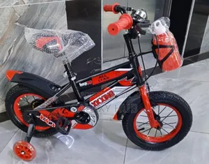 Kid's Red Bike Size 12 With Support Wheel Available