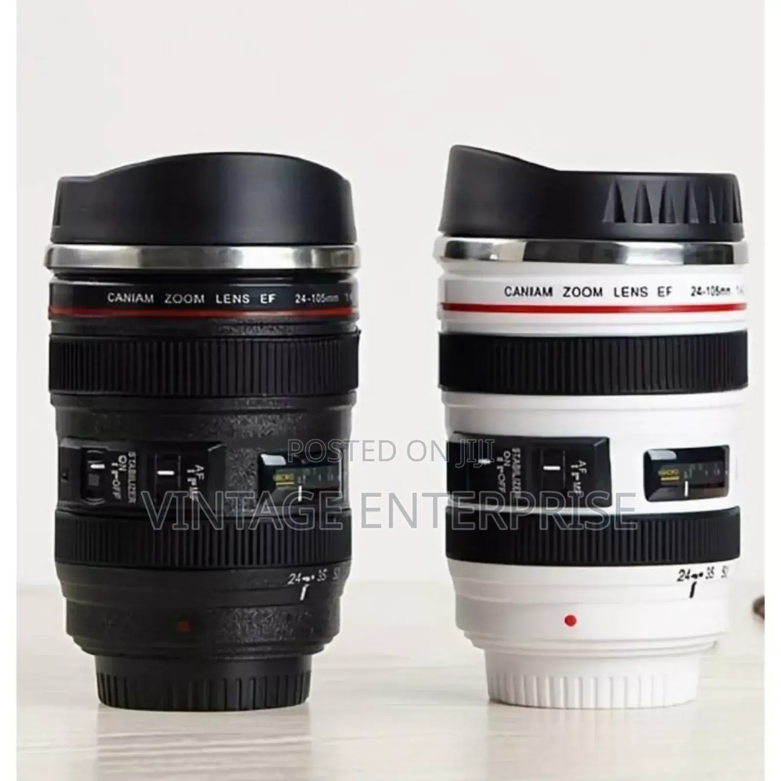 Black and White Camera Lens Coffee Mugs 