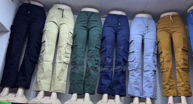 Stylish Designer Cargo Pants - main view