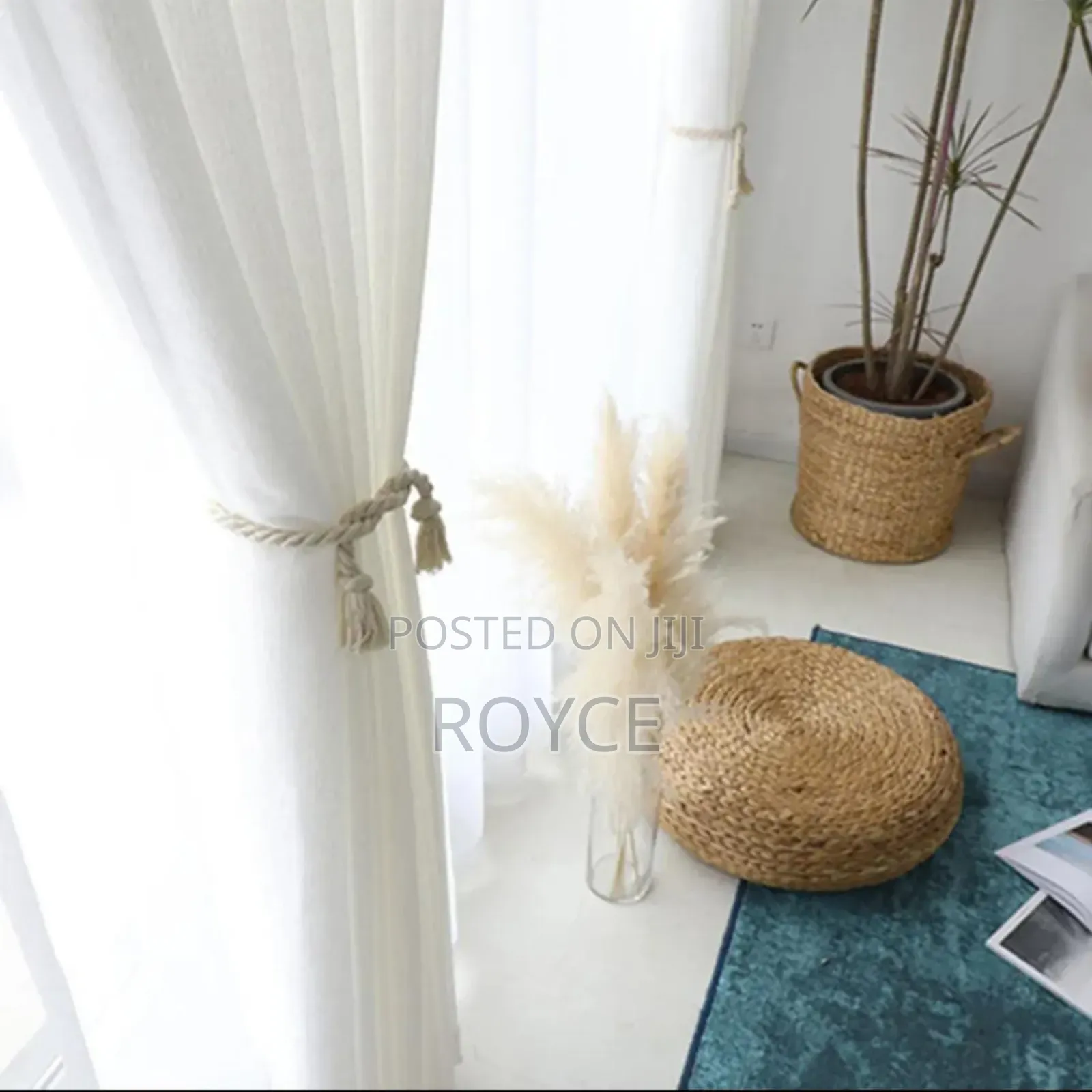 Rustic Curtain Tiebacks - Pair