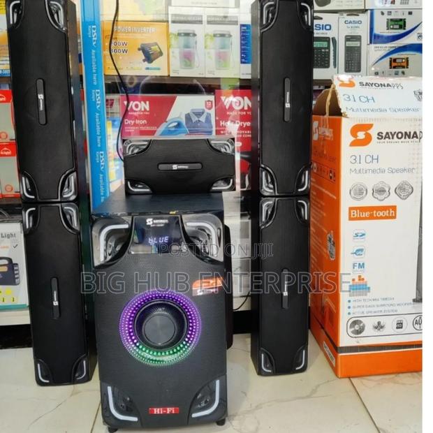 SAYONA 3.1 Subwoofer Powerful 2 Tall Boy 22000W SHT-1302BT