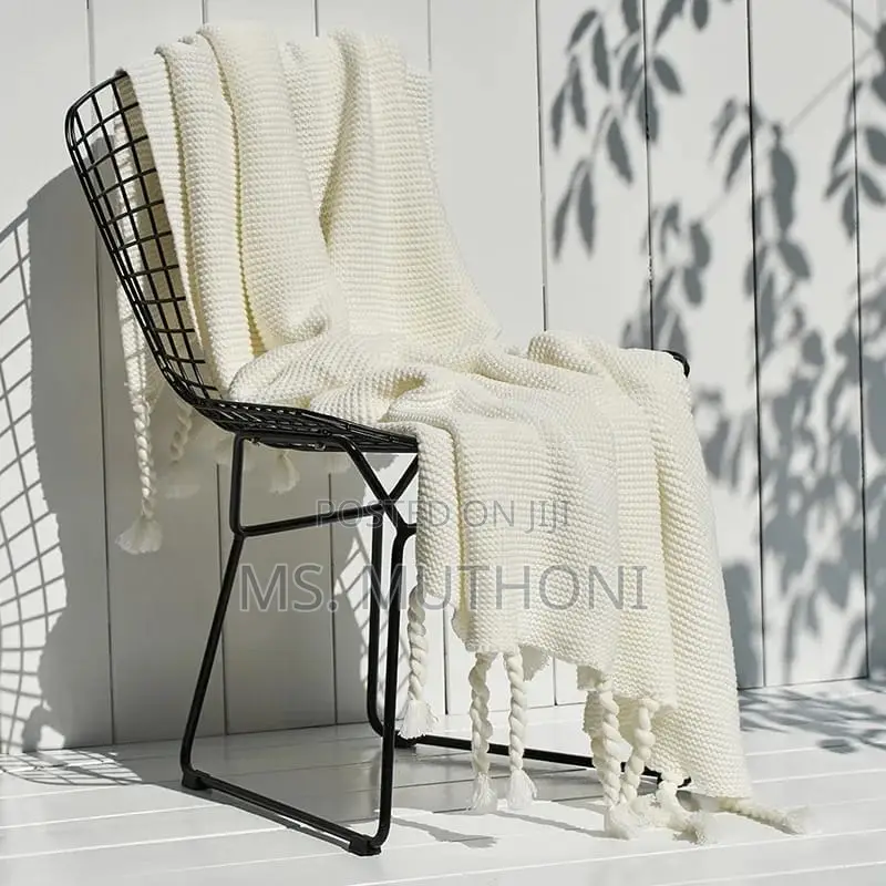 High Quality Supper Soft Knitted Throw Blankets With Tassel